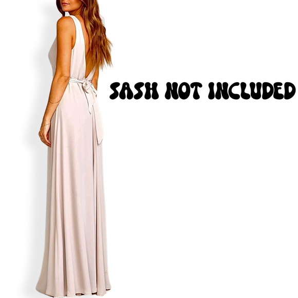 SHOW ME YOUR MUMU Jenn Maxi Dress in Show Me The Ring Crisp SASH NOT INCLUDED - Picture 4 of 10